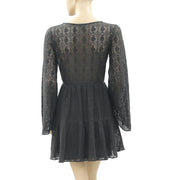 Ecote Urban Outfitters Jessa Floral Lace Mini Dress M