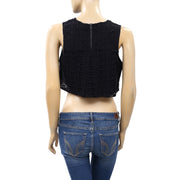 Cooperative Urban Outfitters Marsha Eyelet Crop Top S 4