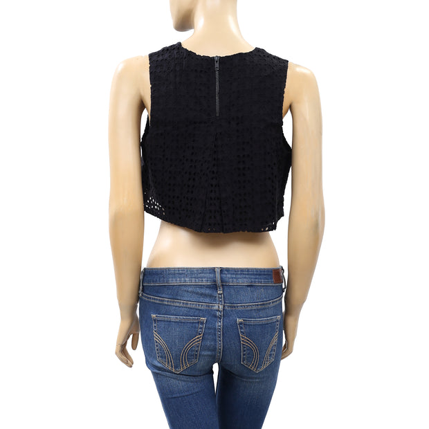 Cooperative Urban Outfitters Marsha Eyelet Crop Top S 4