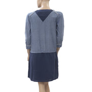 Joe Retro Quarter Blue Cotton Dress S