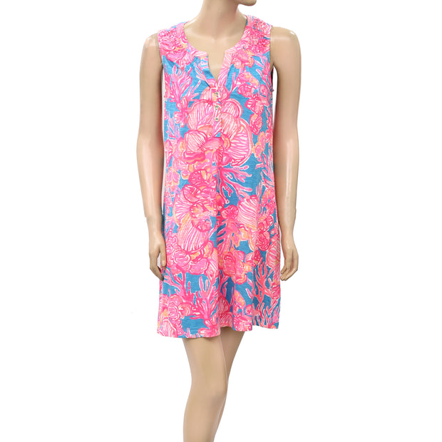 Lilly Pulitzer Essie 花卉印花背心迷你连衣裙
