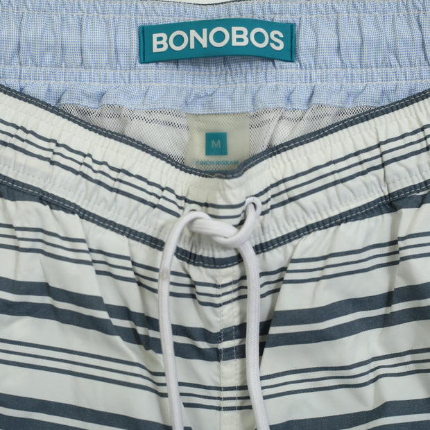 Bonobos Riviera Recycled Swim Trunks Striped Print Shorts M