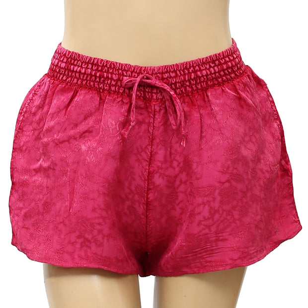 Anthropologie Floral Textured Pink Shorts XS