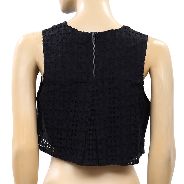 Cooperative Urban Outfitters Marsha Eyelet Crop Top S 4