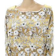 Free People Martin Floral Printed Pullover Top