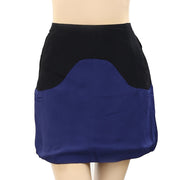 Velour Pencil Dip Dye Mini Skirt S