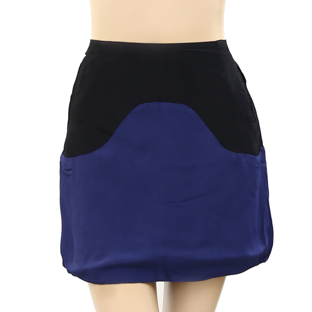 Velour Pencil Dip Dye Mini Skirt S