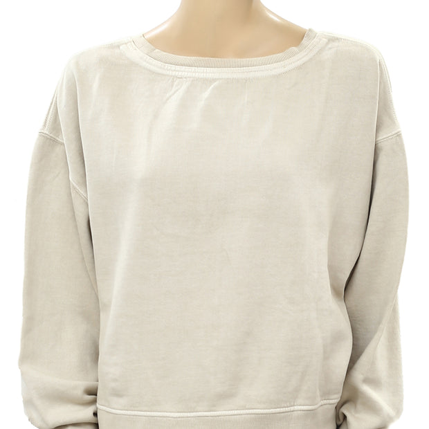 Free People Cool Rider Pullover Top Sweatshirt L