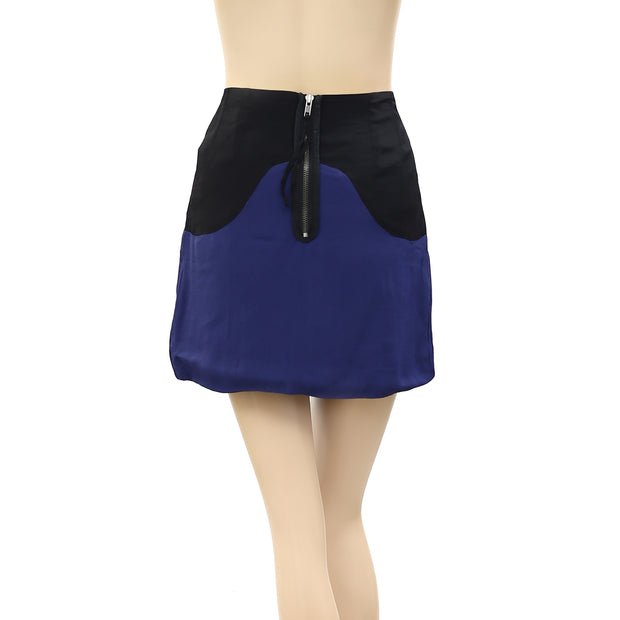 Velour Pencil Dip Dye Mini Skirt S