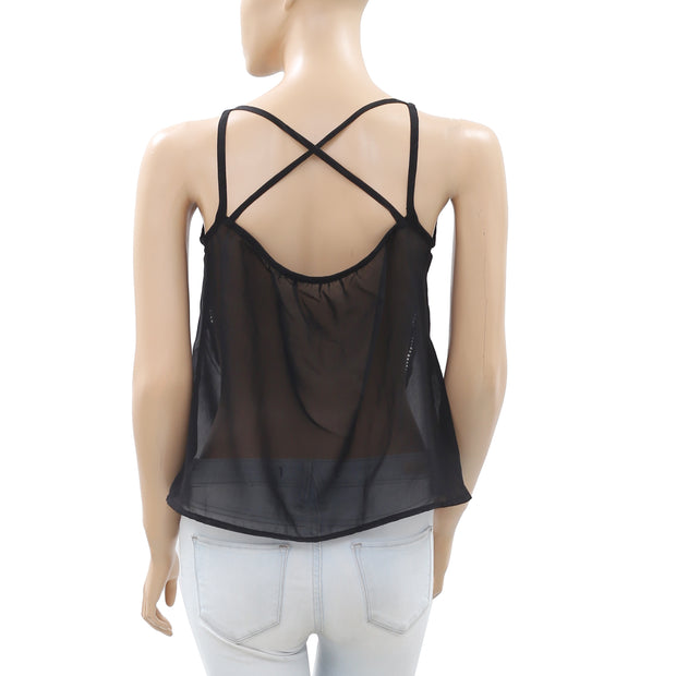 Ecote Urban Outfitters Mirror Embroidered Blouse Top S