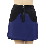 Velour Pencil Dip Dye Mini Skirt S