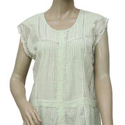 Free People Floral Pattern Lace Top S