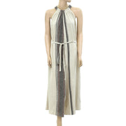 APIECE APART Isla Wide-Leg Striped Jumpsuit Dress S