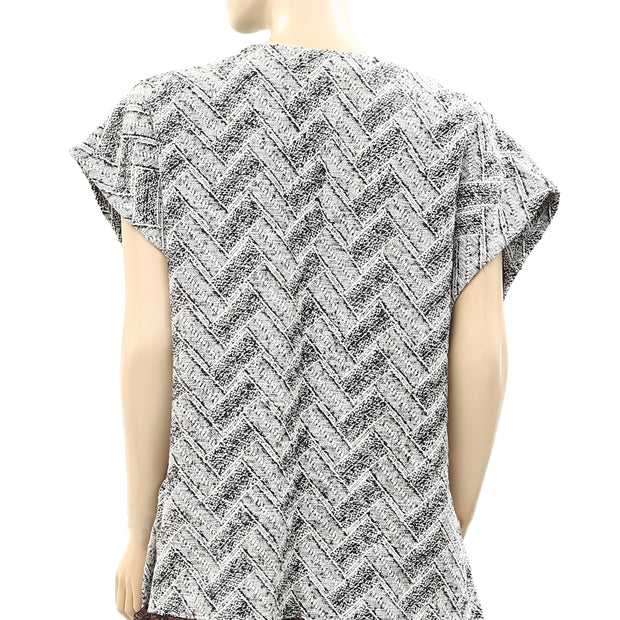 Ecote Urban Outfitters Quilted Woven Kimono Jacket Top FS
