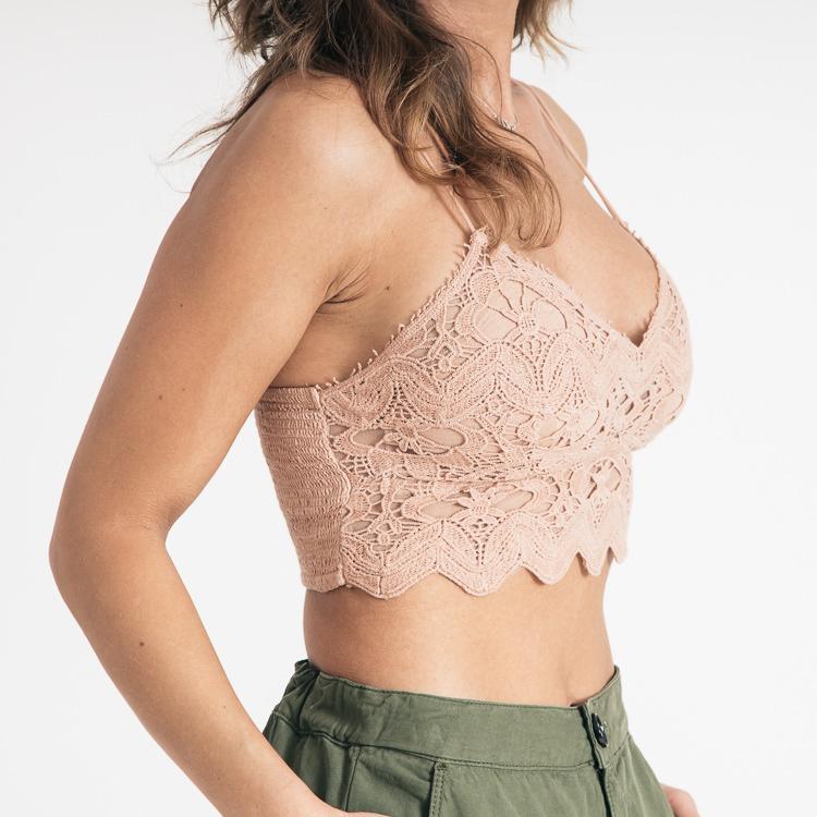 Free People FP One Ilektra Bralette Top – White Chocolate Couture