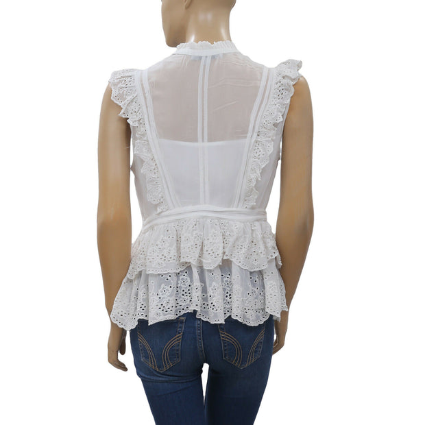 All Saints Lola 刺绣衬衫上衣