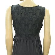 Odd Molly Anthropologie Eyelet Embroidered Mini Wrap Dress XS