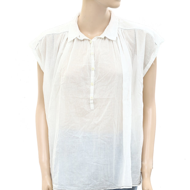 Zadig & Voltaire Ivory Kimono Tunic Top