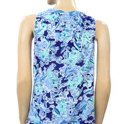 Lilly Pulitzer Essie Printed Tank Blouse Top