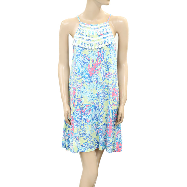 Lilly Pulitzer Margot Lemon Drop Swim Up Kids Girls Dress S