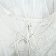 Anthropologie Catrina Embroidered Blouse Top S
