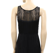 Element Floral Lace Black Tunic Mini Dress XS