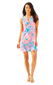 Lilly Pulitzer Essie 花卉印花背心迷你连衣裙