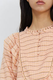 Apiece Apart Cala Bib Blouse Top M 8