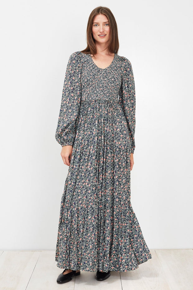 Apiece Apart Olivias Smocked Maxi Dress