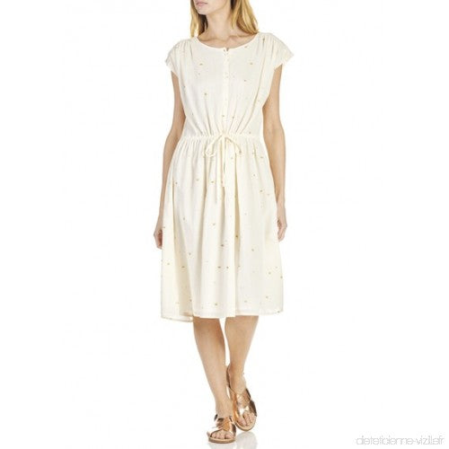 Des Petits Hauts Etretat Shimmer Ivory Dress