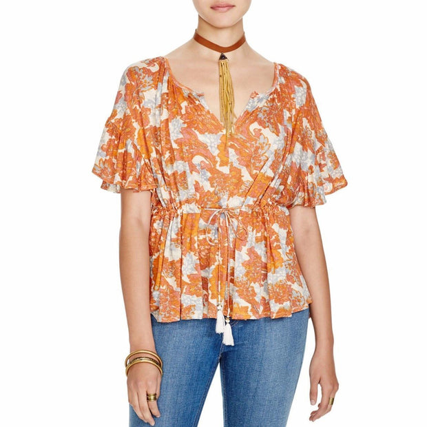 Free People Riverbend Printed Tunic Top