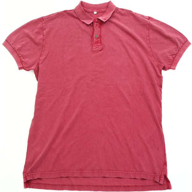 Napapijri Solid Men's Polo Short Sleeve Cotton T-Shirt L