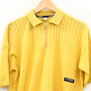 Napapijri Solid Polo Yellow Oversized T-Shirt Men's M