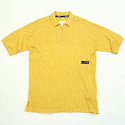 Napapijri Solid Polo Yellow Oversized T-Shirt Men's M