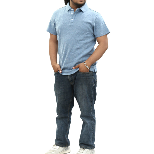 Bonobos Short Sleeve Blue Collared Solid Polo T-Shirt Men's M