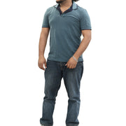 Napapijri Solid Men's Polo Short Sleeve Cotton T-Shirt M