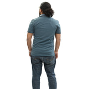 Napapijri Solid Men's Polo Short Sleeve Cotton T-Shirt M