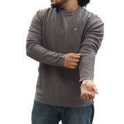 Napapijri Solid Men's Sweatshirt Long Sleeve Cotton Pullover M