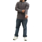Napapijri Solid Men's Sweatshirt Long Sleeve Cotton Pullover M