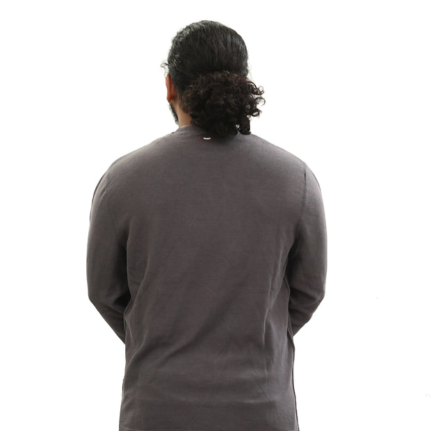 Napapijri Solid Men's Sweatshirt Long Sleeve Cotton Pullover M