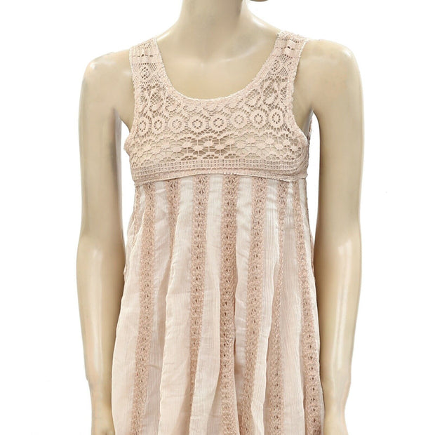 Jujan Markfin Lace Crochet Tunic Dress XS