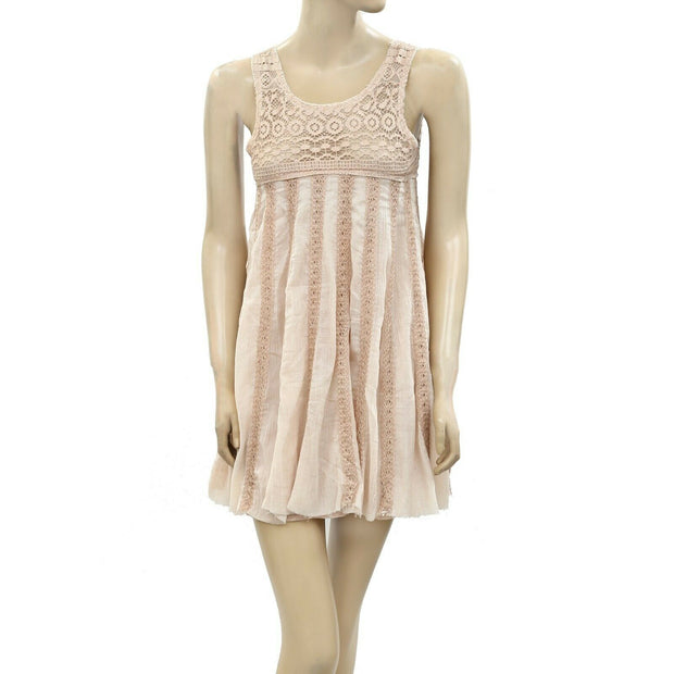 Jujan Markfin Lace Crochet Tunic Dress XS