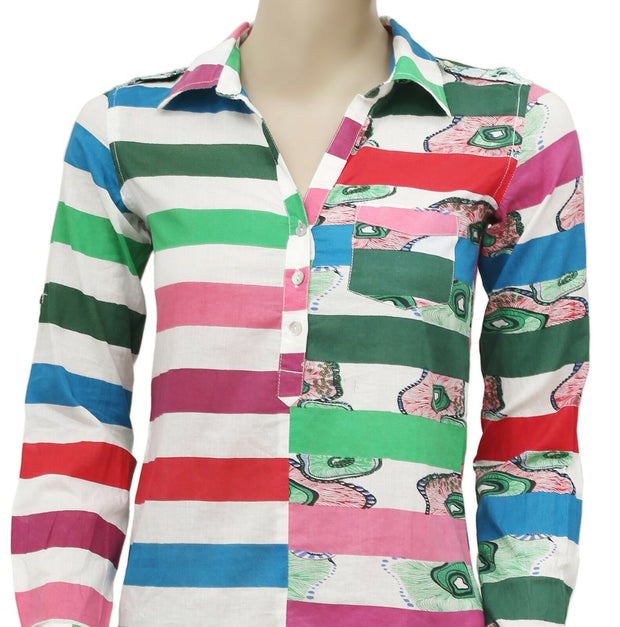 Desigual Kids Girl Floral Printed Tunic Shirt Top