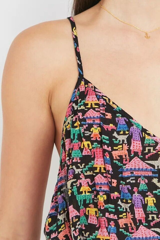 Staring At Stars Urban Outfitters Print Open Back Playsuit Romper Dress