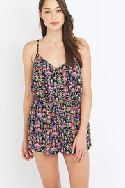 Staring At Stars Urban Outfitters Print Open Back Playsuit Romper Dress