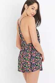 Staring At Stars Urban Outfitters Print Open Back Playsuit Romper Dress