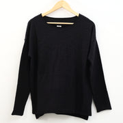 Napapijri Men's Solid Long Sleeve Sweater T-Shirt Pullover Black XL