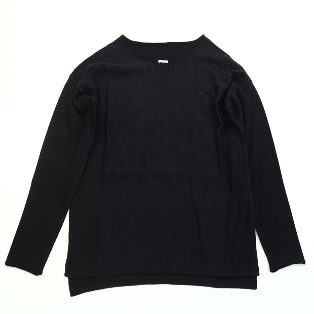Napapijri Men's Solid Long Sleeve Sweater T-Shirt Pullover Black XL