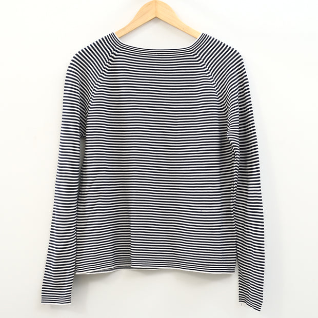 Napapijri Striped Print Men's Sweatshirt Long Sleeve Cotton