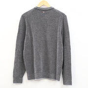 Napapijri Knitted Long Sleeve Gray Cotton Men's Sweatshirt